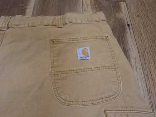 Carhartt Men's Khaki Relaxed Fit Utility Canvas Shorts Sz 46 - Picture 9 of 10