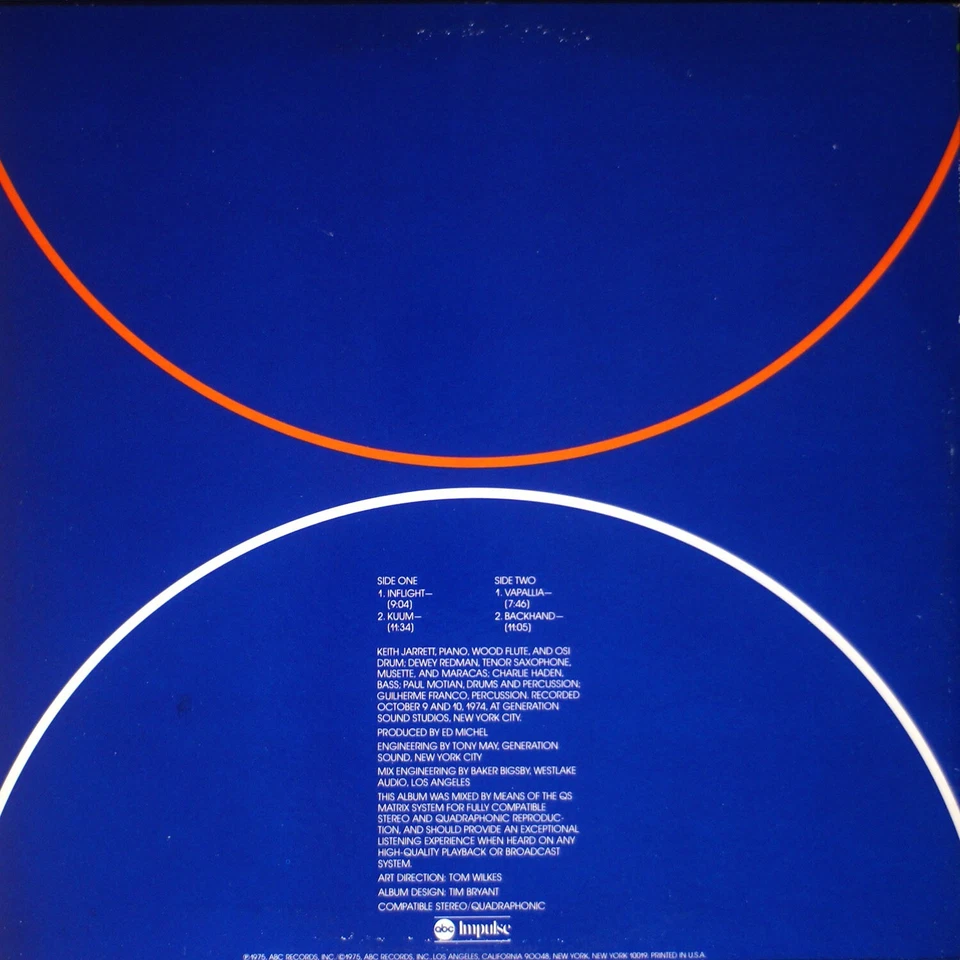 Keith Jarrett - Back Hand (Impulse) [NH02-016] original LP - Image 2 of 2