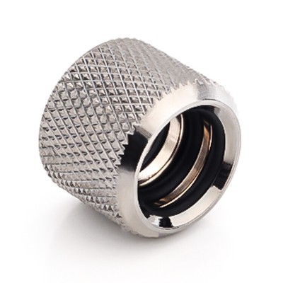 Bitspower Multi-Link Coupler Fitting for 12mm OD Rigid Tubing, Black Sparkle