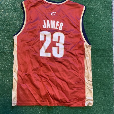 Vintage CLEVELAND CAVALIERS NBA Reebok #23 LEBRON JAMES Mesh