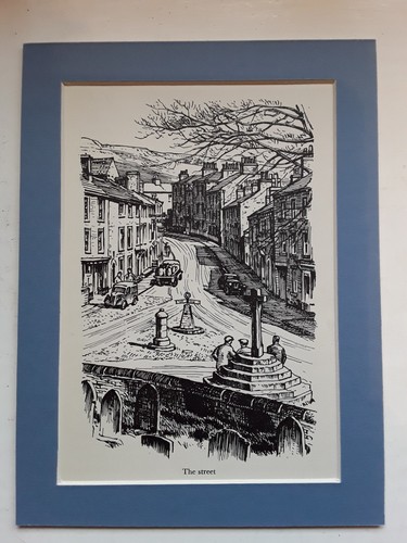 Askrigg, North Yorkshire : The Street - Marie Hartley, Artist. Print 1953