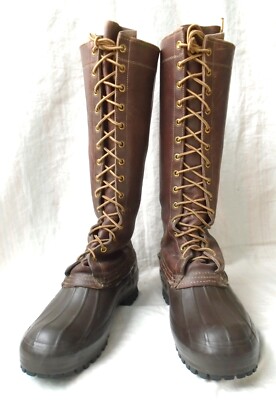 Vintage 60s 70s LL Bean Mens 8M Long Hunting Boots 16  display picture 3