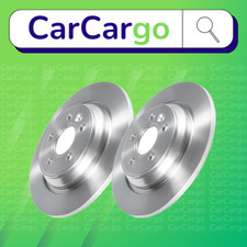 Premium Solid Rear Brake Discs Pair For Volvo XC70 T5 2013-2016 302 mm
