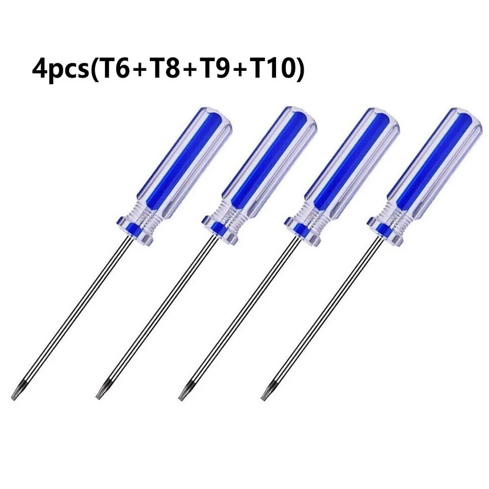 Set 4 Torx Screwdriver, Magnetic T6 T8 T9 T10 Tool Kit For Repair