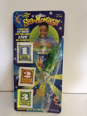 THE AMAZING LIVE SEA-MONKEYS AQUARIUM WATCH   ULTRA RARE VINTAGE MACDUE #23