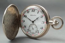 Vintage MINT Antique Zenith Pocket Watch 03-0160-231 Manual Winding From Japan