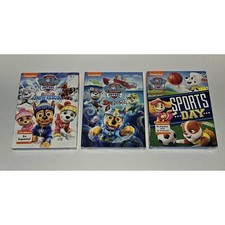 3 Paw Patrol SEALED DVDs Lot Sports Day Sea Patrol Great Snow Rescue NEW