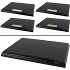 Black Wood Grain Display Plinth Base Blank / Engraved Plaque 8x6 8x10 10x12 size