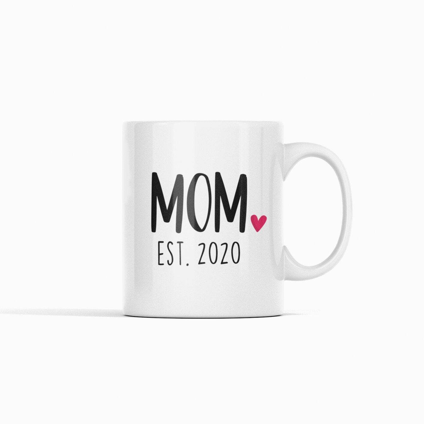 New Mom Personalized Mug Est 2020 Gift for Mothers