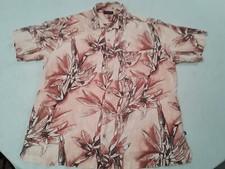 90s Vintage Ocean Pacific Shirt Size M Birds Of Paradise 100 Silk VTG V91