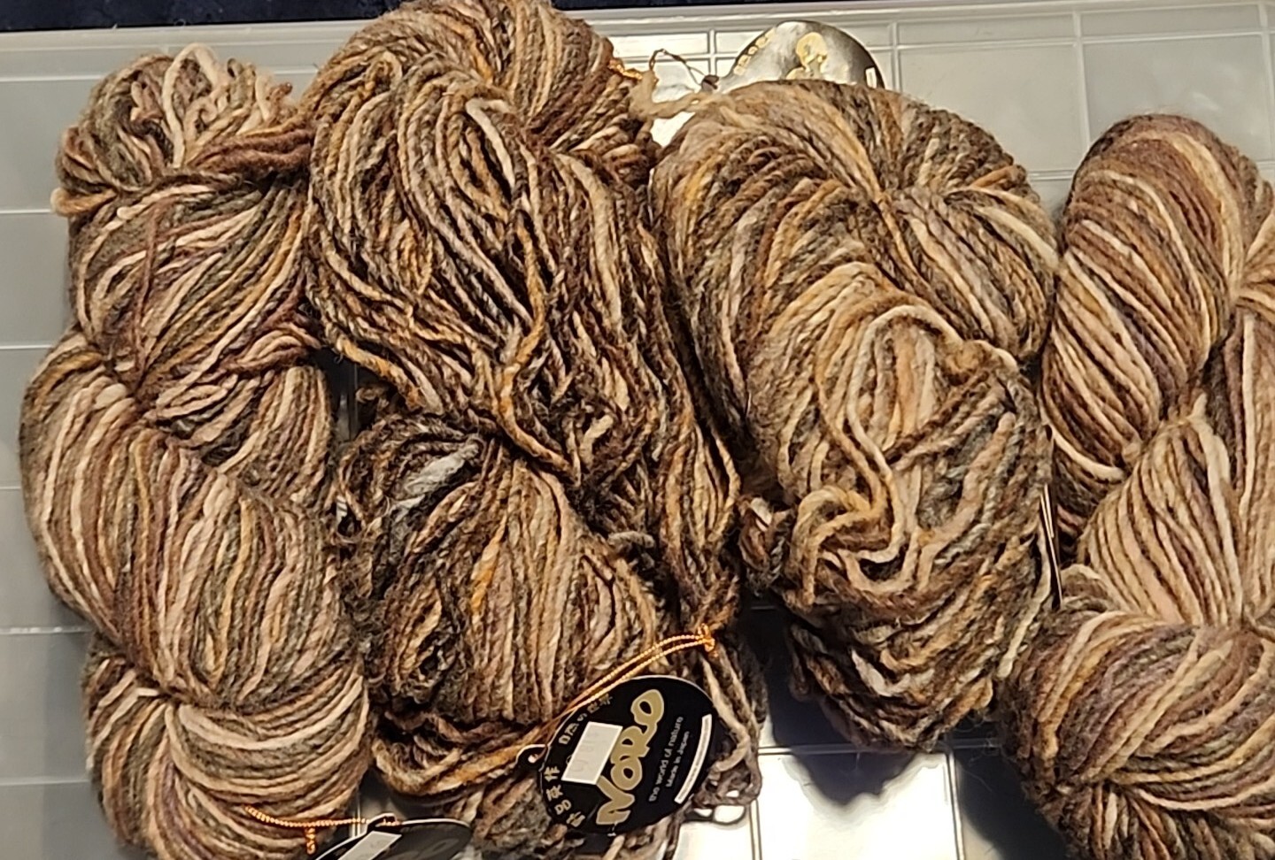 4 Skeins Noro Big Kureyon Self Striping Yarn Color 7 100 wool 100g 160 m each eBay