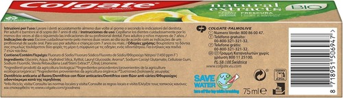 Colgate Natural Extracts Ultimate Fresh Lemon Toothpastes 4 x 75ml Pack (300ml) - Picture 5 of 9