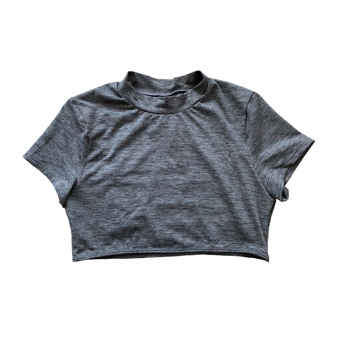 Free People FP Movement Mock-neck Cut-Out Crop Tee NEW | eBay