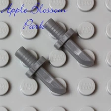 NEW Lego Lot/2 Gray Minifig KNIVES Bowie Dagger Castle Kingdom Minifigure Weapon
