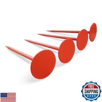 NsyStake 10'' Survey Markers Stake 4 Pack Orange Ground Property Survey Marke