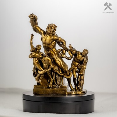 Laocoonte y sus hijos 25cm de altura. Decoración elegante. Estilo Bronce
