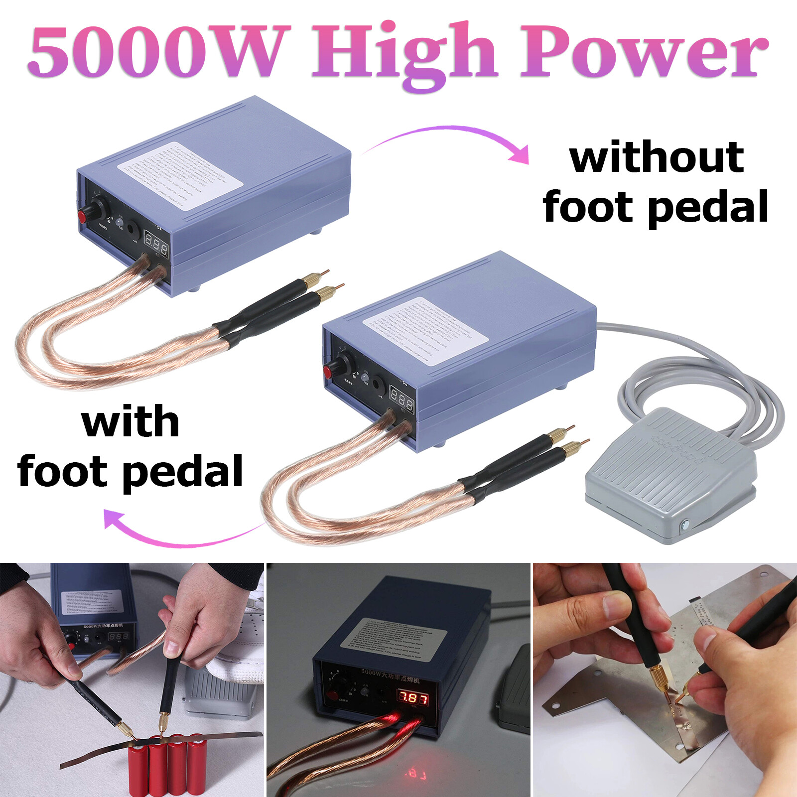 Mini Spot Welder Machine DIY Kit 18650 Battery Spot 5000W Welding Pen