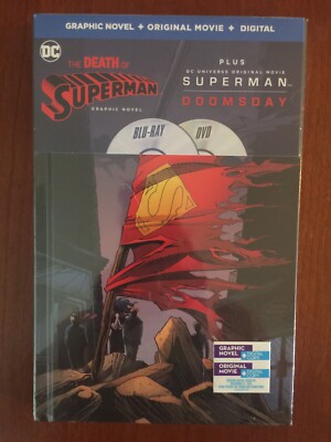 The Death of Superman Graphic Novel and SUPERMAN:DOOMSDAY (BLU-RAY+DVD Set) NEW