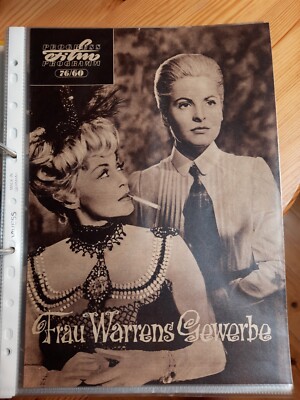Progress Film Programm 1960 Nr. 76 Frau Warrens Gewerbe