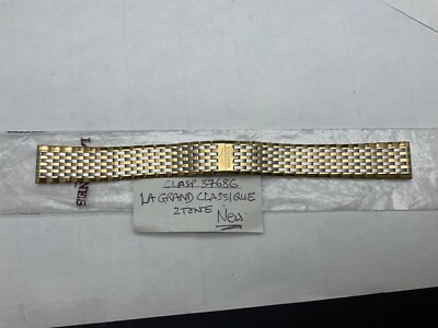 GENUINE MENS LONGINES LA GRAND CLASSIQUE  STELL AND GOLD PLATED BRACELET