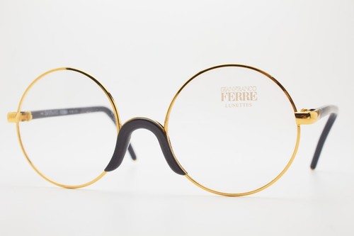 🤓 occhiali vintage GIANFRANCO FERRE GFF 2 404 50 rotondo montatura 80s👓Unisex - Foto 11 di 12