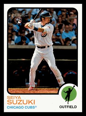 Seiya Suzuki RC 2022 Topps Heritage Rookie #505 Chicago Cubs NM
