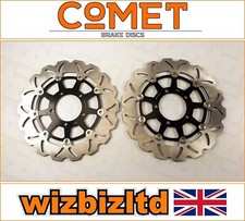 Triumph Thruxton 1200 R ABS 2016-2020 Pair of Comet Front Brake Discs Black WF