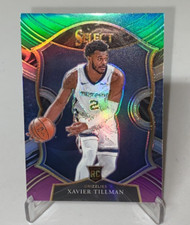 2020-21 Panini Select Concourse Xavier Tillman RC Rookie Green White Purple #95