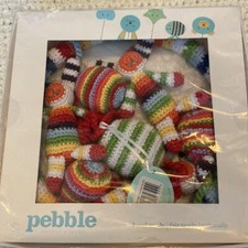 Pebble Child Handmade Fair Trade Rainbow Bunny Baby Nursey Mobile NEW in box