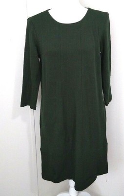 dark green tunic dress