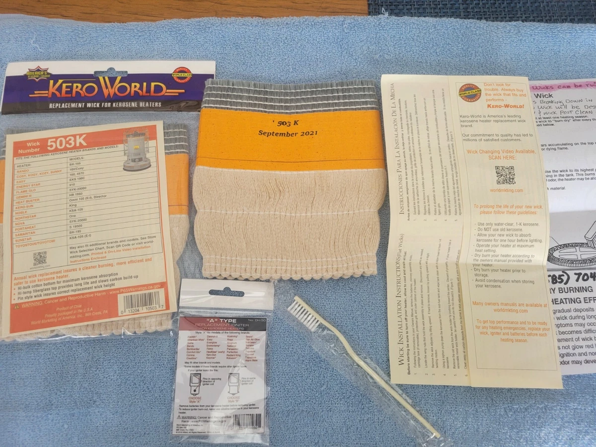 KEROSUN OMNI 105 (E,F,G,H,I) Kerosene Heater WICK, *IGNITER, *WICK BRUSH  u0026amp; GUIDE 13204105037 | eBay