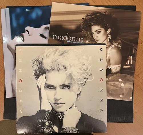 Madonna LP lot of 3 Records | Self-Titled | True Blue | Like a Virgin | EX NICE!
