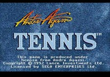 Andre Agassi Tennis - Sega Genesis Game