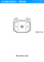 ATE BremsbeläGe Vorne (13.0460-5030.2) FüR Opel Kadett C Rekord E D Manta B