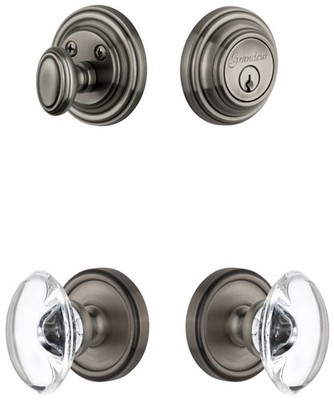 Grandeur GEOPRO_SP_ESET_234 Georgetown Solid Brass Single - Grey