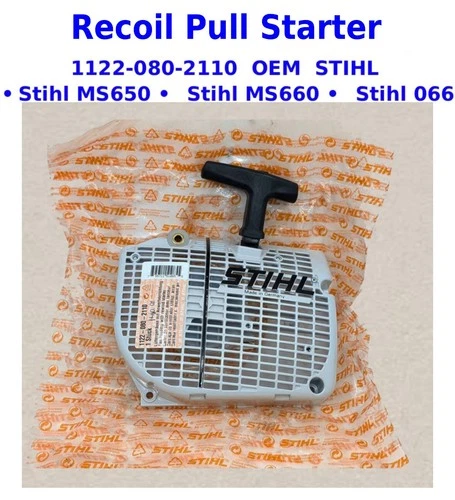 1122-080-2110 STIHL MS650 MS660 066 RECOIL STARTER 1122 080 2110 OEM GENUINE