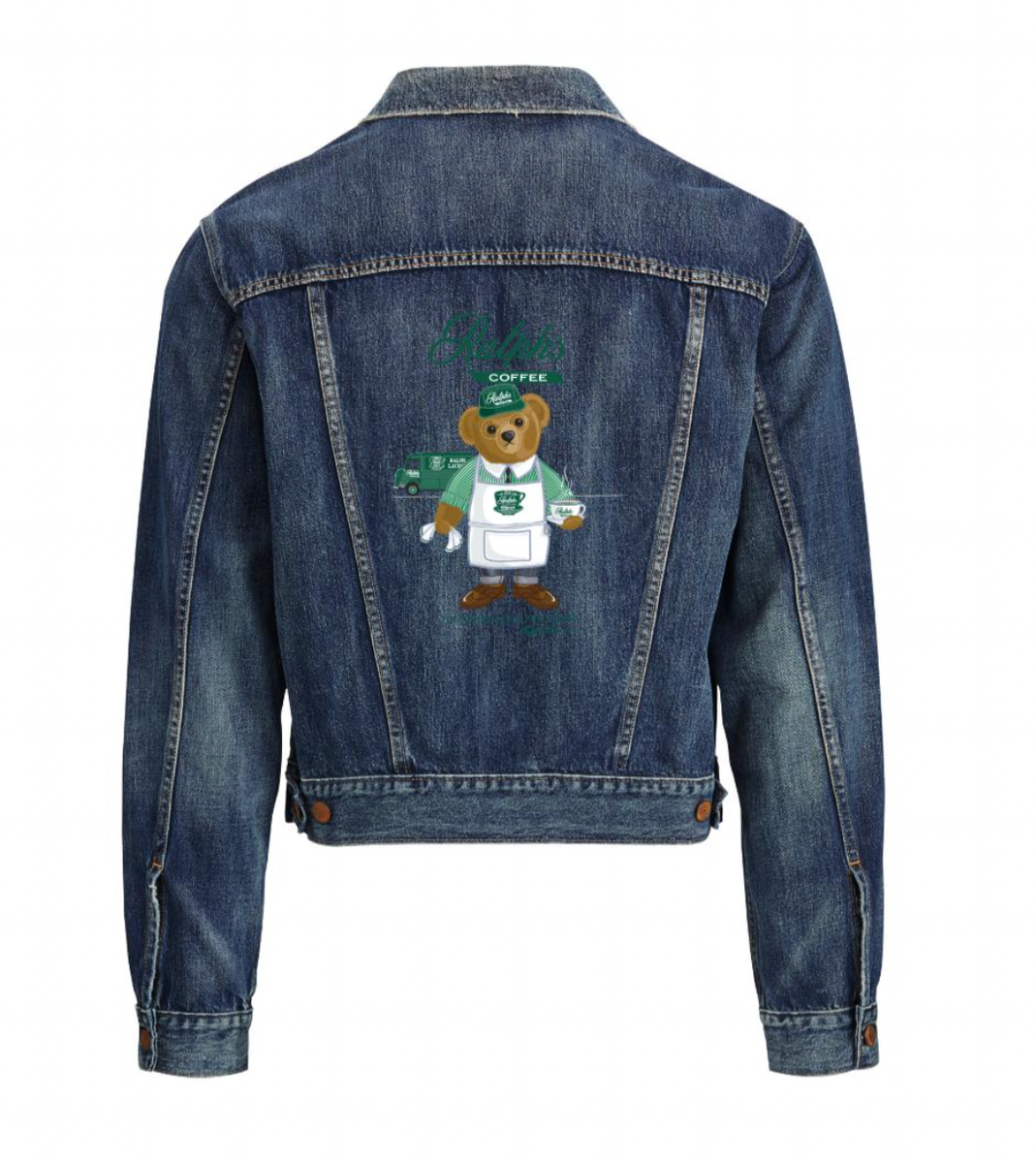RARE NWT 100% Authentic Limited Ralph Lauren Ralph's Coffee Denim
