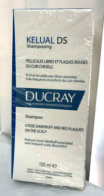 Ducray Kelual DS Shampoo Severe Dandruff Itching Scalp Relief 3.3 oz/100ml ex 27