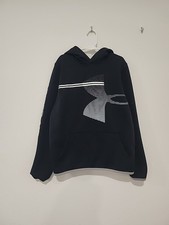 Under Armor Boys Large Black Coldgear Long Sleeve Loose Hooded Sweatshirt