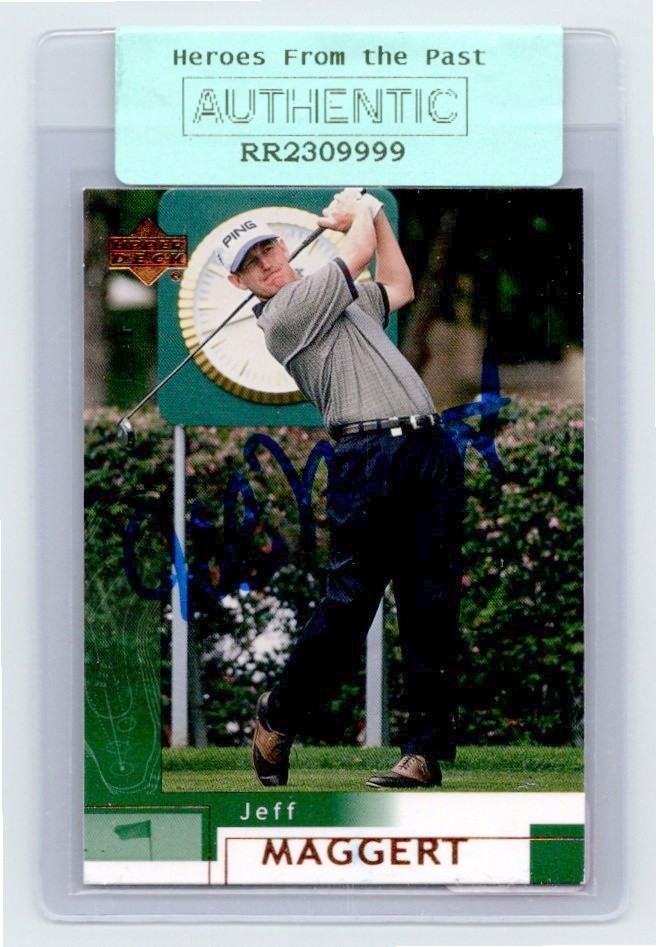 2002 Upper Deck #25 Jeff Maggert Auto 070-E