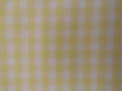 David Textiles 1/4'' Gingham Check Yellow Cotton Fabric SOLD BY THE YARD