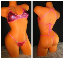 Exotic Dancer Stripper Sexy Stone  Bikini Dancewear     (G1846)