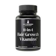 11-in-1 Hair Growth Supplements. Vitamins for Thicker Hair for ... USA FAST SHIP