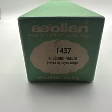 Aeolian Music Roll 1437 Missouri Waltz Played By Clyde Ridge