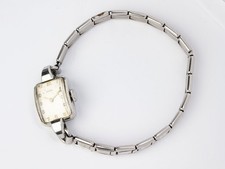 CYMA Vintage Hand-Wound Ladies Wristwatch 17cm Steel Antique Used