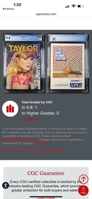 Taylor Swift  Magazine - A to Z- Eras Tour -Free Posters Graded 9.8 , Pop 1  