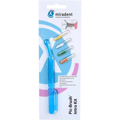 Miradent Interd.pic-brush Intro Kit 1h+4b.tra.blau 1St - PZN 2171941