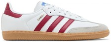 adidas Samba OG J White Collegiate Burgundy Gum IE1330 Youth Size
