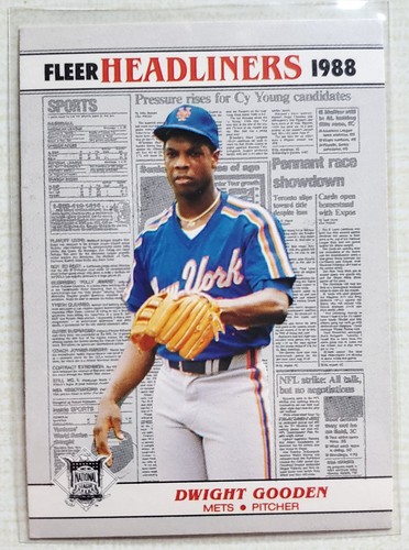 Dwight Gooden #5 1988 Fleer Headliners card