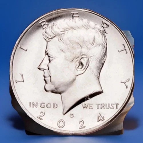 2024-D Clad Gem BU Kennedy Half Dollar Coin From OBR Fast S&H W/Tracking